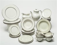 Doulton & Mikasa Silvered Porcelain Dishware, 34