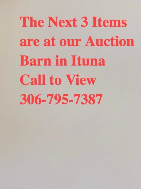 Next 3 Lots are at our auction barn