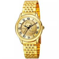 August Steiner Goldtone Lincoln Dial Ladies Watch