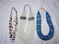 Multilayer Beaded Necklaces