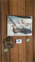 Pheasant Canvas oil Printing  and Horse wall Art