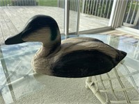 Wooden painted duck decoy