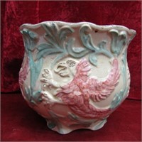 Antique pottery vase eagle?