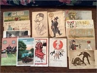 Old humorous postcards, over 100 years old