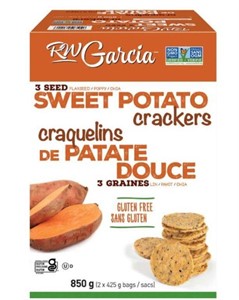RW Garcia 3 Seed Sweet Potatio Crackers, 425g
