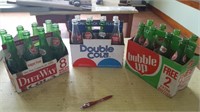 Lot of 3 8 Packs of Bottles from the early 1980s