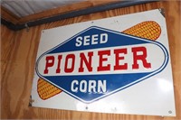 Pioneer Seed Corn embossed Metal Sign