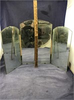 Vintage 3 Section Vanity Mirror