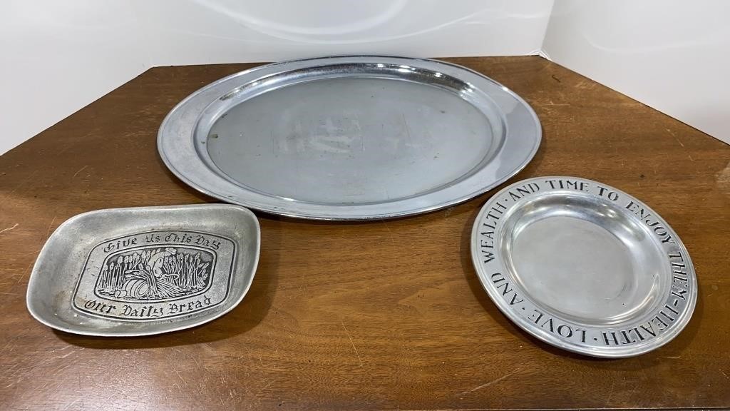 Wilton & York Pewter Plates