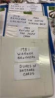 Three White Binders Of Collector Cards. 1981