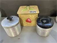 2 Grease Containers & 1 Tin