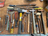 Lot of Chisels & Hammers