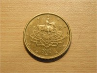 Piece rare 50 cent euro 2002  Italie TTB