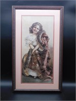 FRAMED READY FOR THE OPERA PRINT VINTAGE ANTIQUE