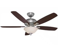 52 in. Indoor LED Brushed Nickel Ceiling Fan