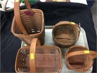 (4) Longaberger Baskets