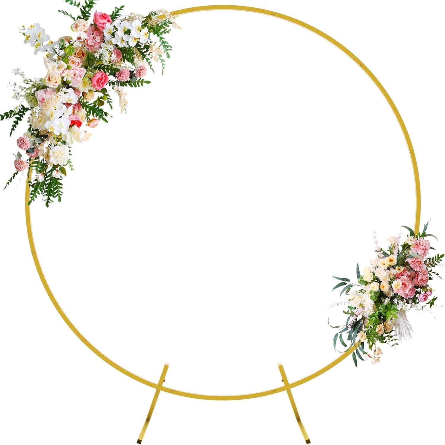 Wokceer 5FT Gold Round Backdrop Stand