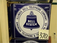 Porcelain Double Sided Bell System , Illinois