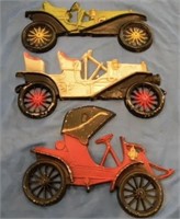 3 Vintage MIDWEST Co Cast Aluminum Cars