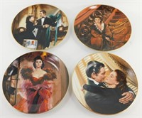 * 4 Vintage Gone with the Wind Collector Plates