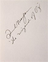 Frank Morgan signature slip