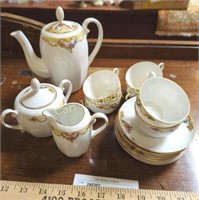 CHILD'S SMALL ANTIQUE TEA SET, CZECHOSLOVAKIA