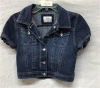 R2) JUSTICE JUNIOR SIZE 16 XL, CUTE CROPPED JACKET