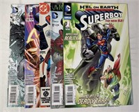 DC - 5 - Mixed Modern/Vintage Superboy Comics