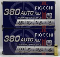 (II) Fiocchi 380 Auto Ammunition