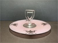 Pink And Black Sandwich Serving Tray