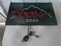 Coors lighted sign
