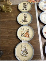 4 Mother's Day Hummel plates