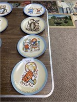 4 Christmas Hummel plates