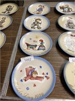 4 Mother's Day Hummel plates
