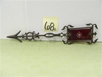 Lightning Rod Weather Vane Arrow w/ Red Ruby -