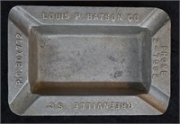 Antique Cast Aluminum Louis P. Batson CO. Ashtray