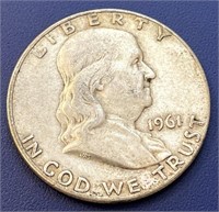 1961 Franklin Half Dollar, Denver Mint