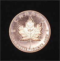 1 oz Copper Maple Leaf/Eagle Round