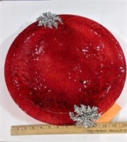 Large Red Christmas Bowl