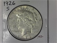 1926-S Peace Silver Dollar