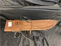 LEATHER SHEATH  FOR KNIFE / BLADE