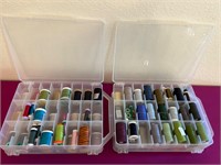 2 Double Side Containers of Serger Thread