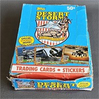 Trading Cards -Desert Storm 1991 Topps -open box