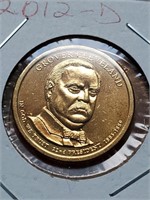 Gold Plated 2012-D Grover Cleveland Presidential D