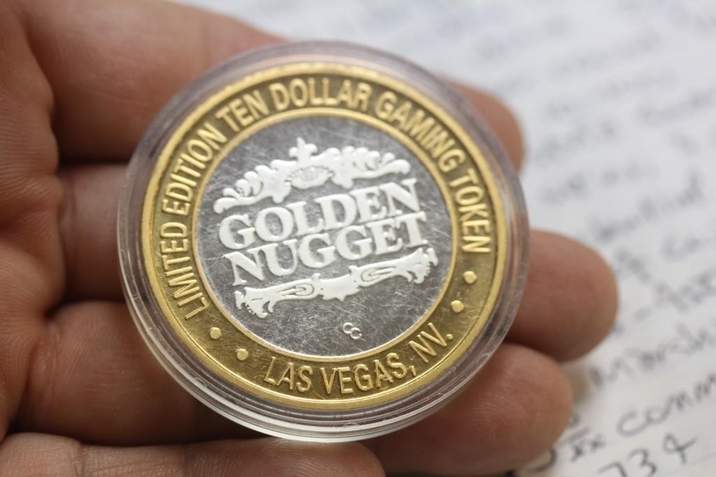 Golden Nugget .999 Silver Casino Token