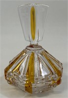 LOVELY 1920'S CZECH GLASS VANITY JAR - CHIC DECOR