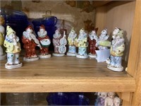 Occupied Japan porcelain clown figurines