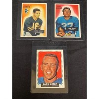 (3) Vintage Football Star Cards