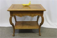 Henredon Two-Tier Side Table with Drawer