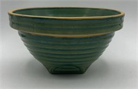 Vintage Farmhouse Green Band Mixing Bowl